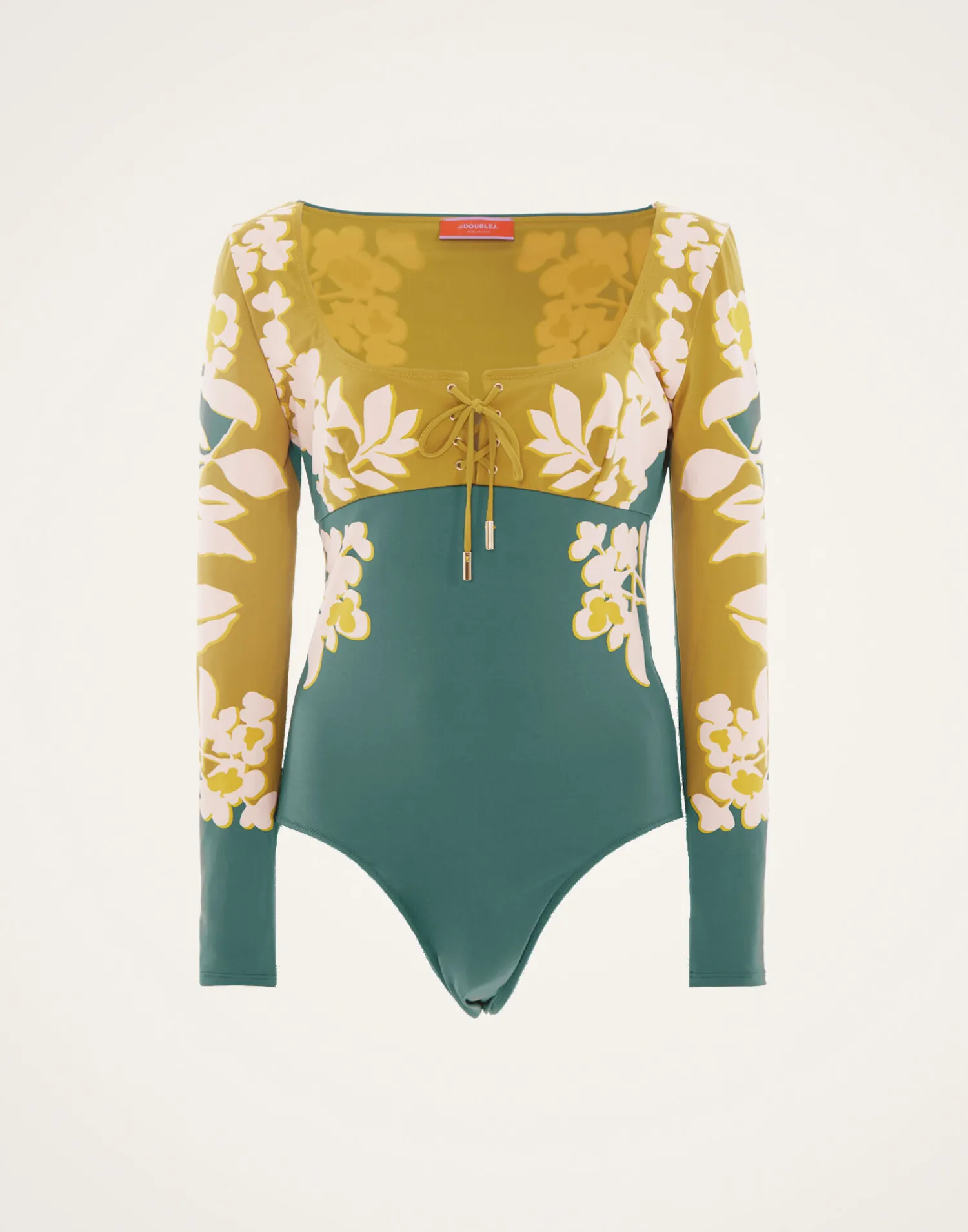 La DoubleJ Moda Mare<Sunset SuitJasmine Blu Placée in Lycra