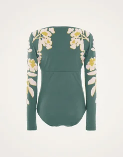 La DoubleJ Moda Mare<Sunset SuitJasmine Blu Placée in Lycra