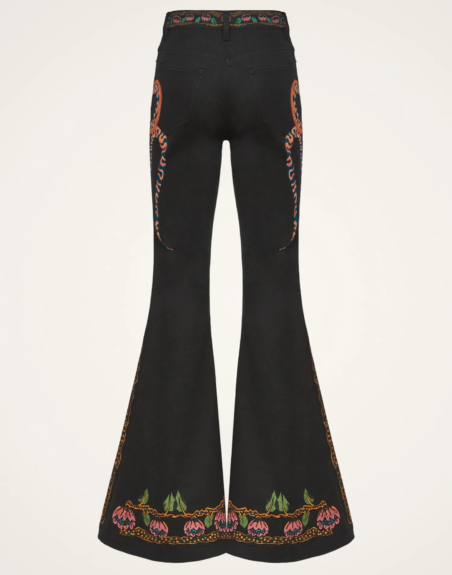 La DoubleJ Denim|Pantaloni E Shorts<Superflare JeansEve Black in Denim