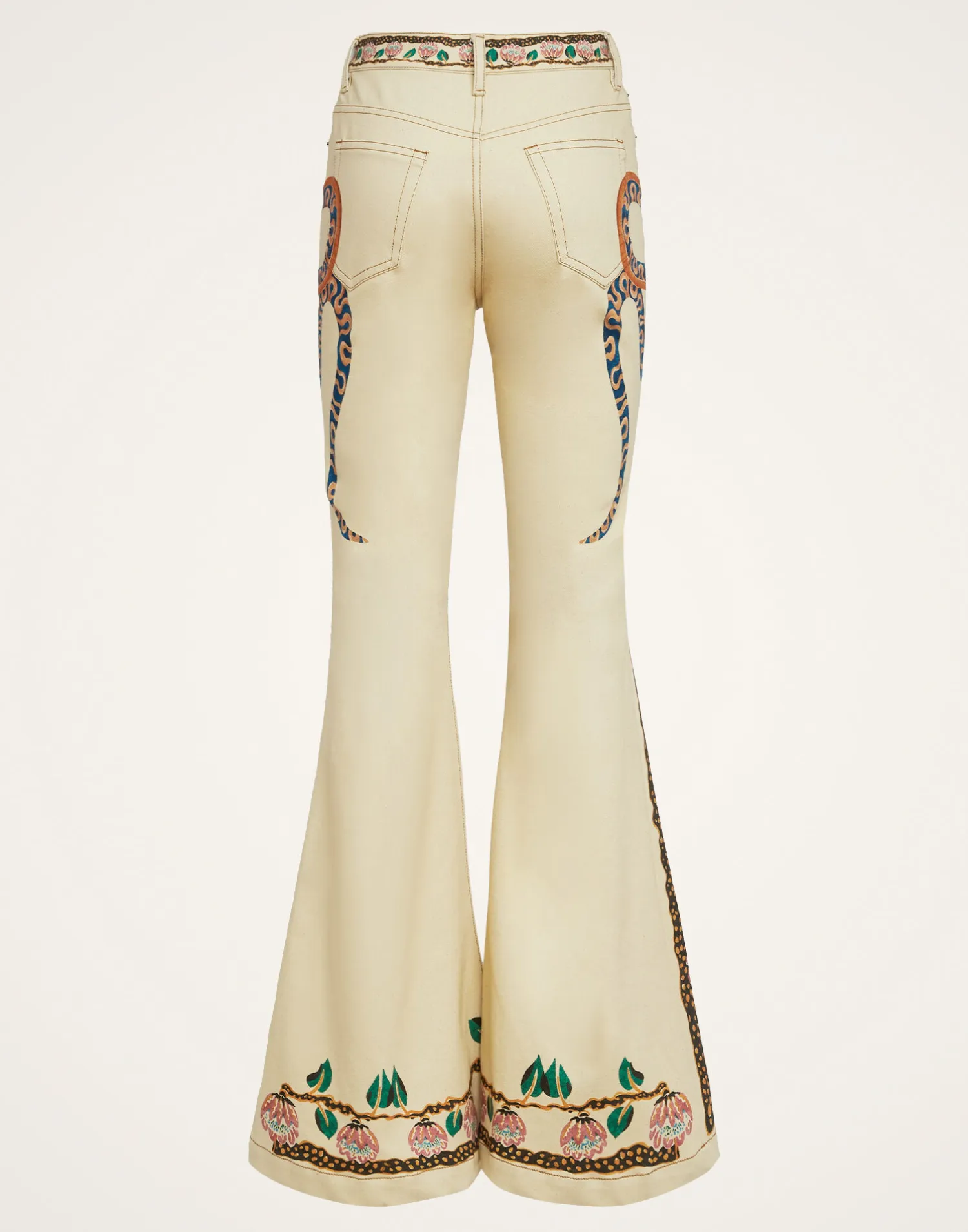 La DoubleJ Denim|Pantaloni E Shorts<Superflare JeansEve Ecru in Denim