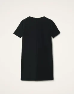 La DoubleJ Party Dressing<Super Mini Swing DressSolid Black in Techno Cady