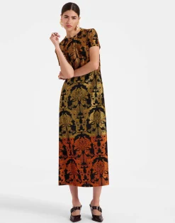 La DoubleJ Party Dressing<Super Swing DressCherubs Multicolor in Fil Coupé