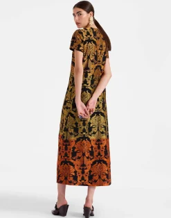 La DoubleJ Party Dressing<Super Swing DressCherubs Multicolor in Fil Coup&eacute;