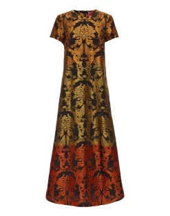 La DoubleJ Vestiti<Super Swing DressCherubs Multicolor in Fil Coupé