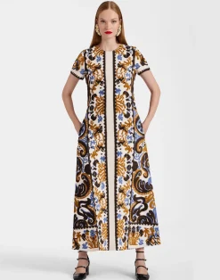 La DoubleJ Vestiti<Super Swing DressCorsini Cream in Jacquard