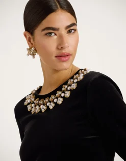 La DoubleJ Vestiti<Super Swing DressSolid Black in Light Velvet