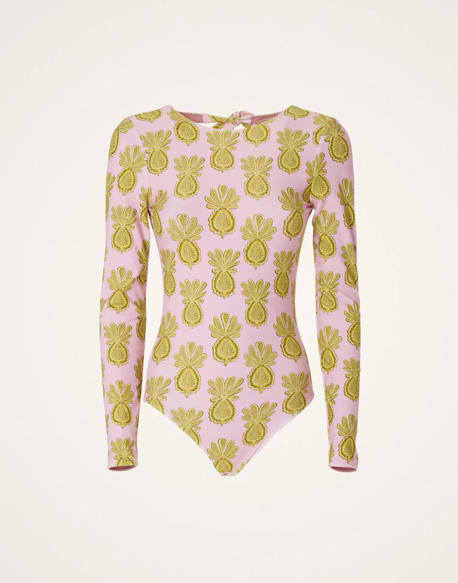 La DoubleJ Moda Mare<Surf SuitPineapple Sunflower Pink in Lycra