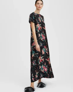 La DoubleJ Vestiti<Swing DressBreezy Black in Silk Twill