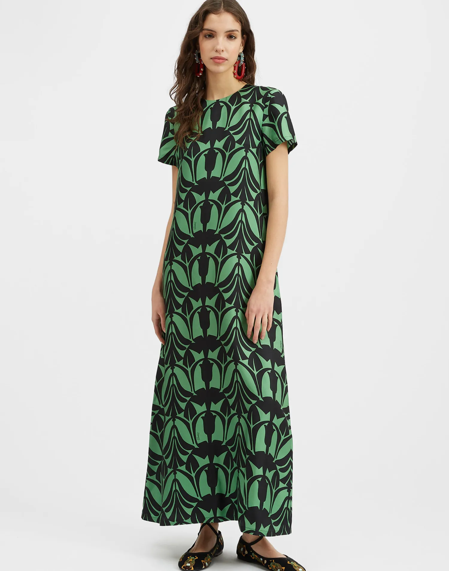 La DoubleJ Vestiti<Swing DressPapyrus in Silk Twill