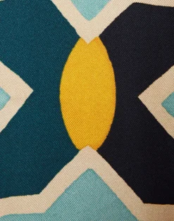 La DoubleJ Vestiti<Swing DressPlaza Light Blue in Silk Twill With Feathers