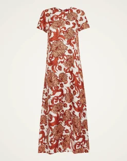 La DoubleJ Vestiti<Swing DressReef White in Silk Twill