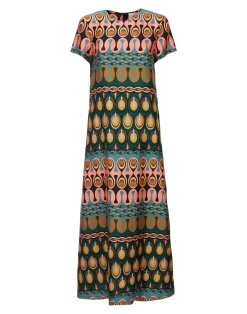 La DoubleJ Vestiti<Swing DressRio Verde in Silk Twill