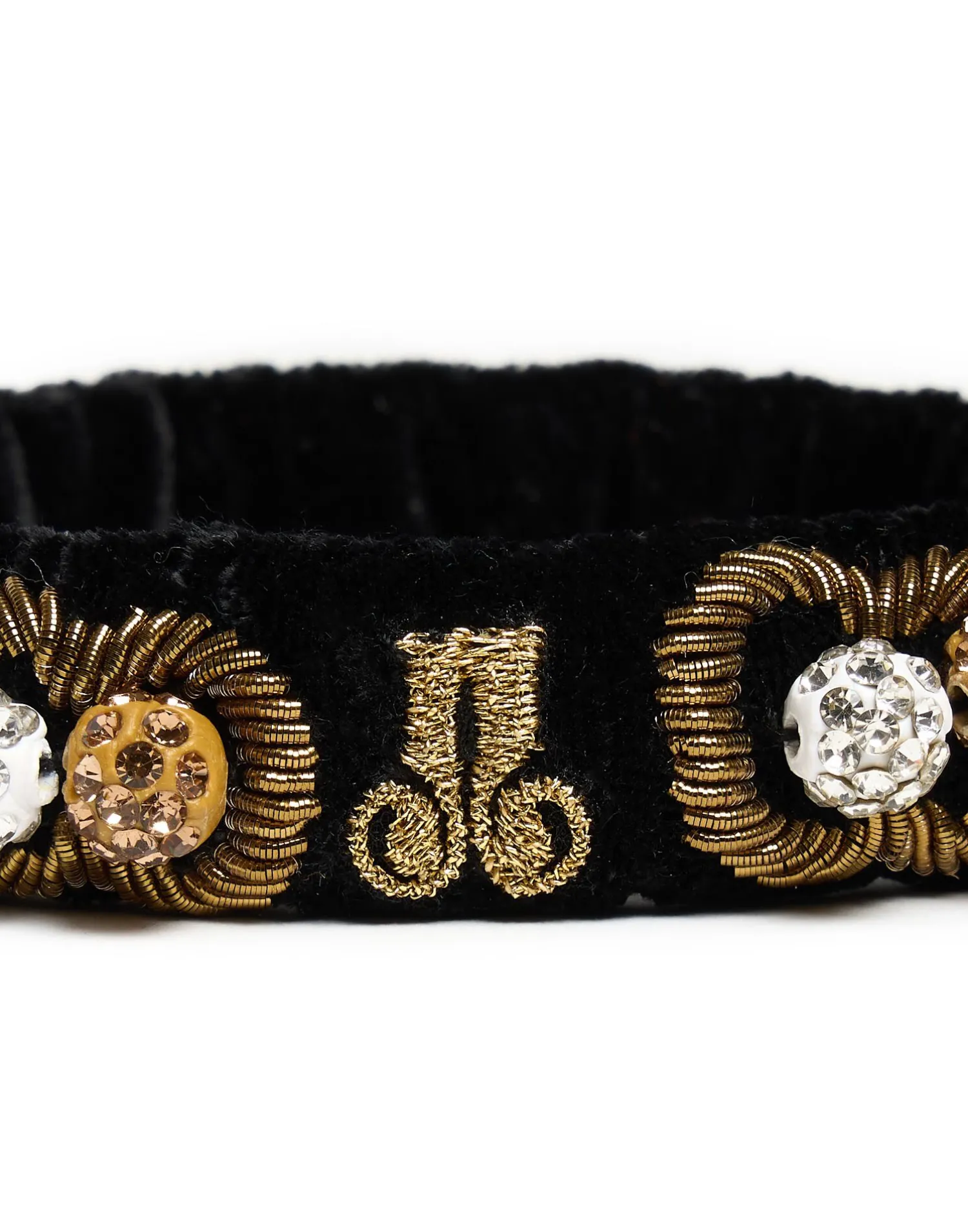 La DoubleJ Bijoux|Accessories<Tesoro BraceletSolid Black in Velvet