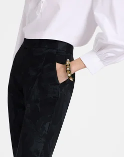 La DoubleJ Bijoux|Accessories<Tesoro BraceletSolid Camouflage Green in Velvet