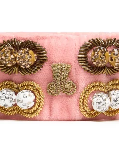 La DoubleJ Bijoux|Accessories<Tesoro Double BraceletSolid Pink in Velvet
