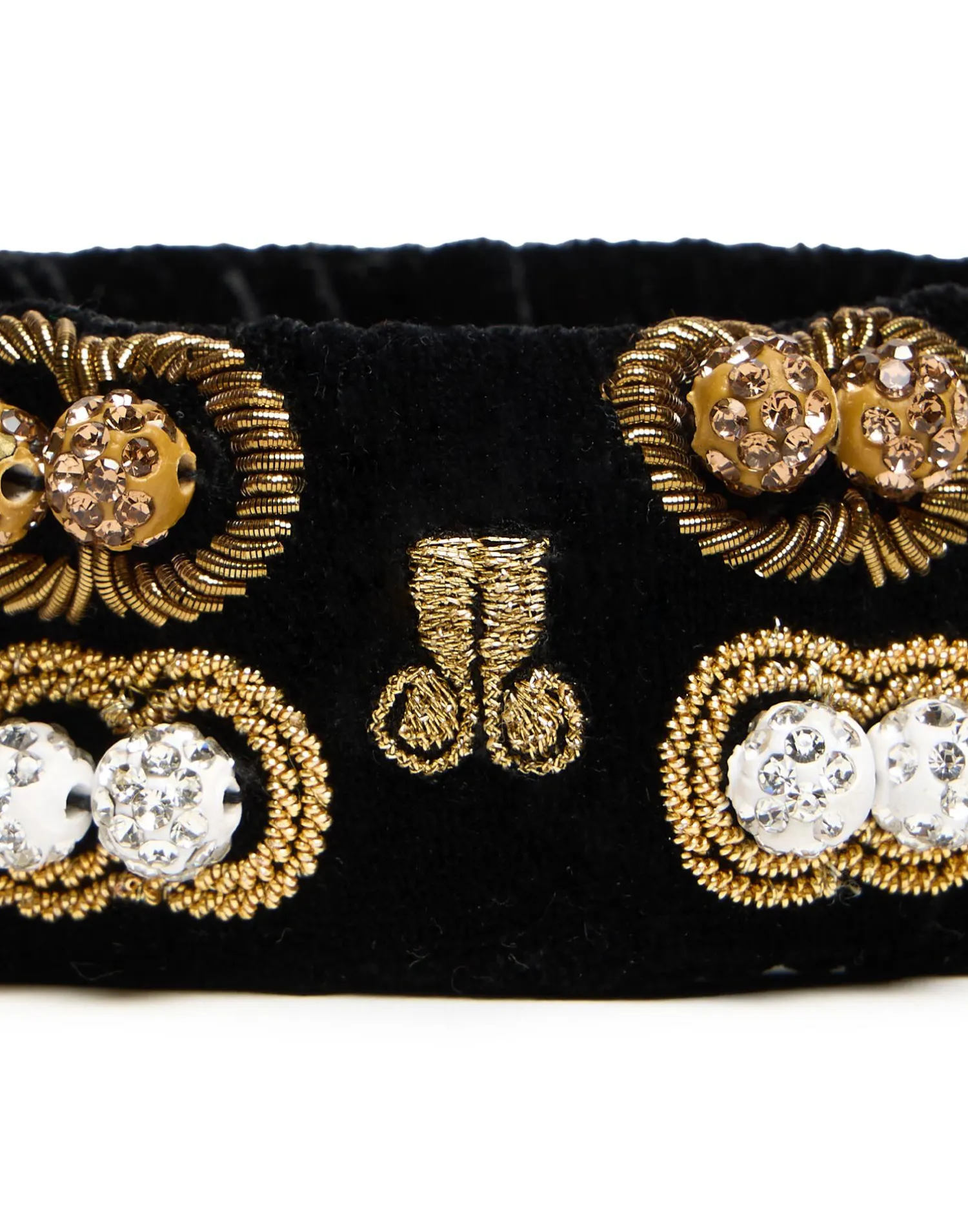 La DoubleJ Bijoux|Accessories<Tesoro Double BraceletSolid Black in Velvet