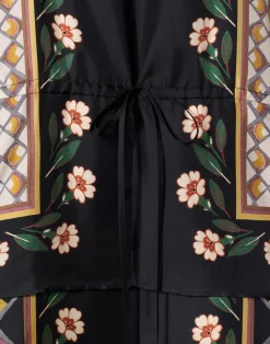 La DoubleJ Party Dressing<The Apericena DressDazed Plac&eacute;e Black in Silk Twill