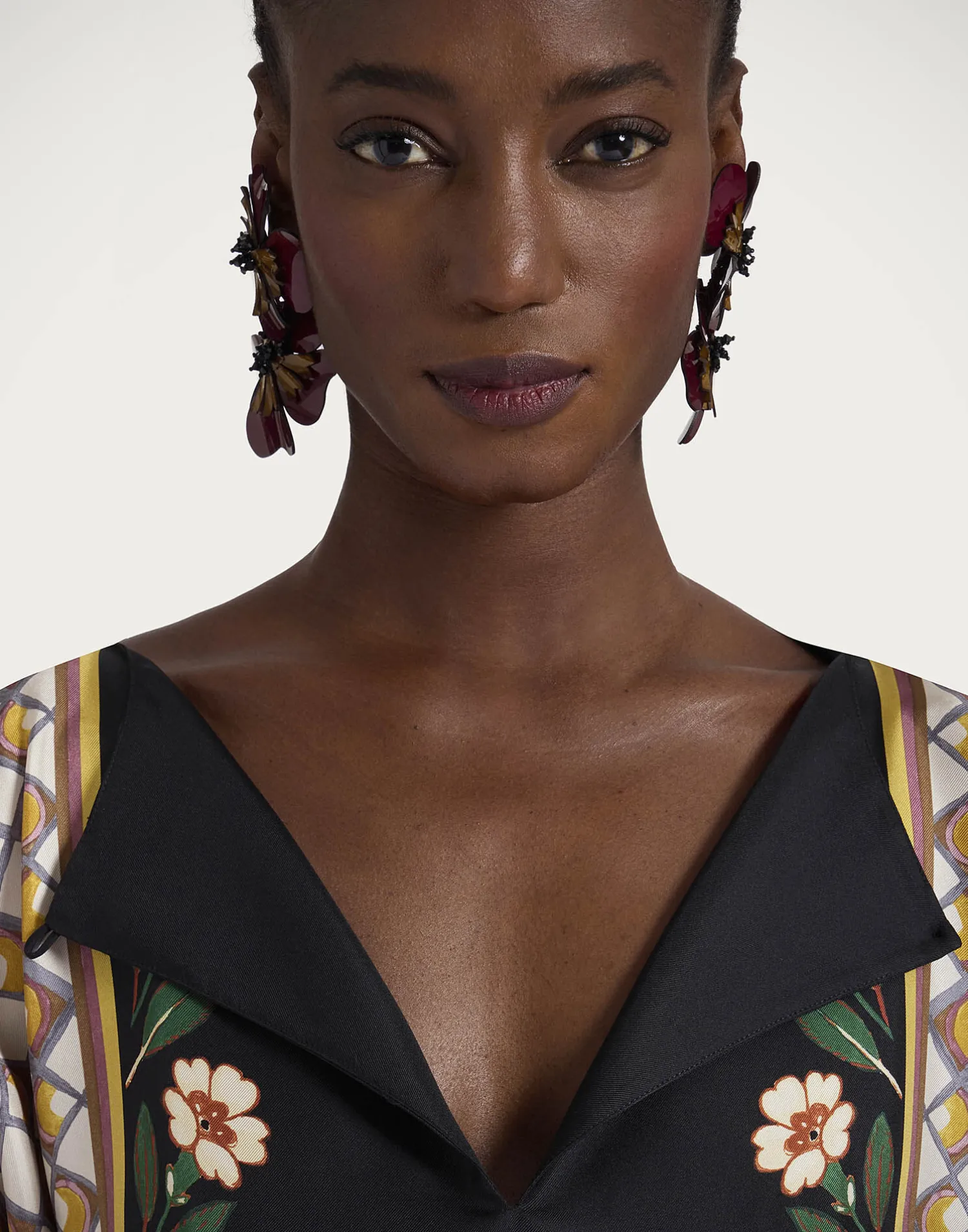 La DoubleJ Vestiti<The Apericena DressDazed Placée Black in Silk Twill