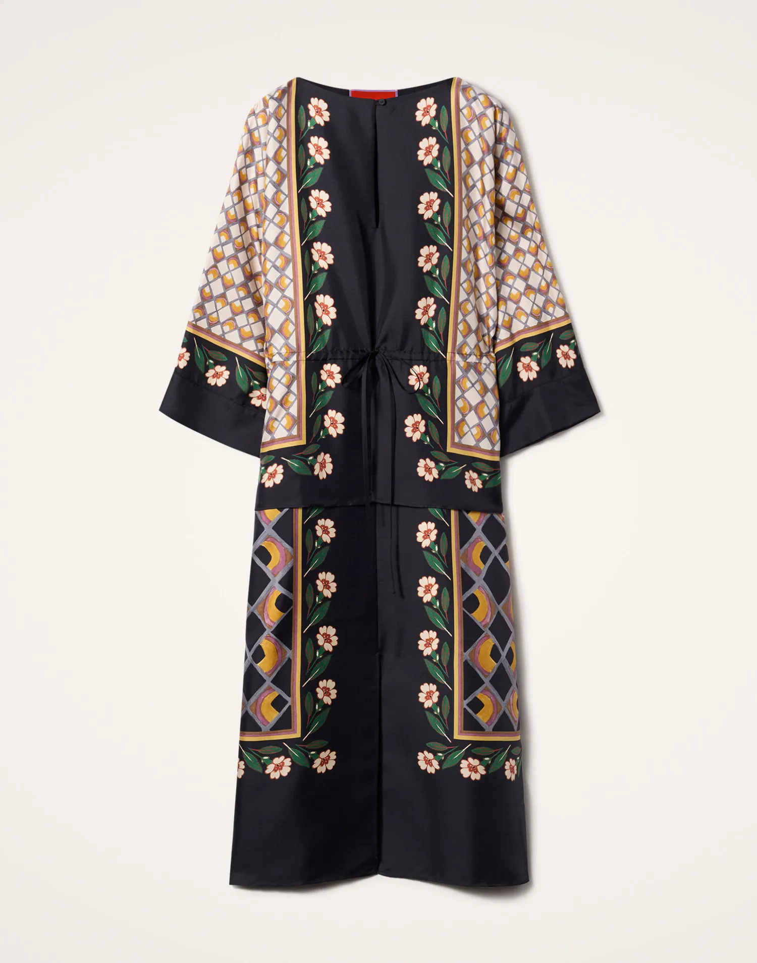 La DoubleJ Vestiti<The Apericena DressDazed Placée Black in Silk Twill