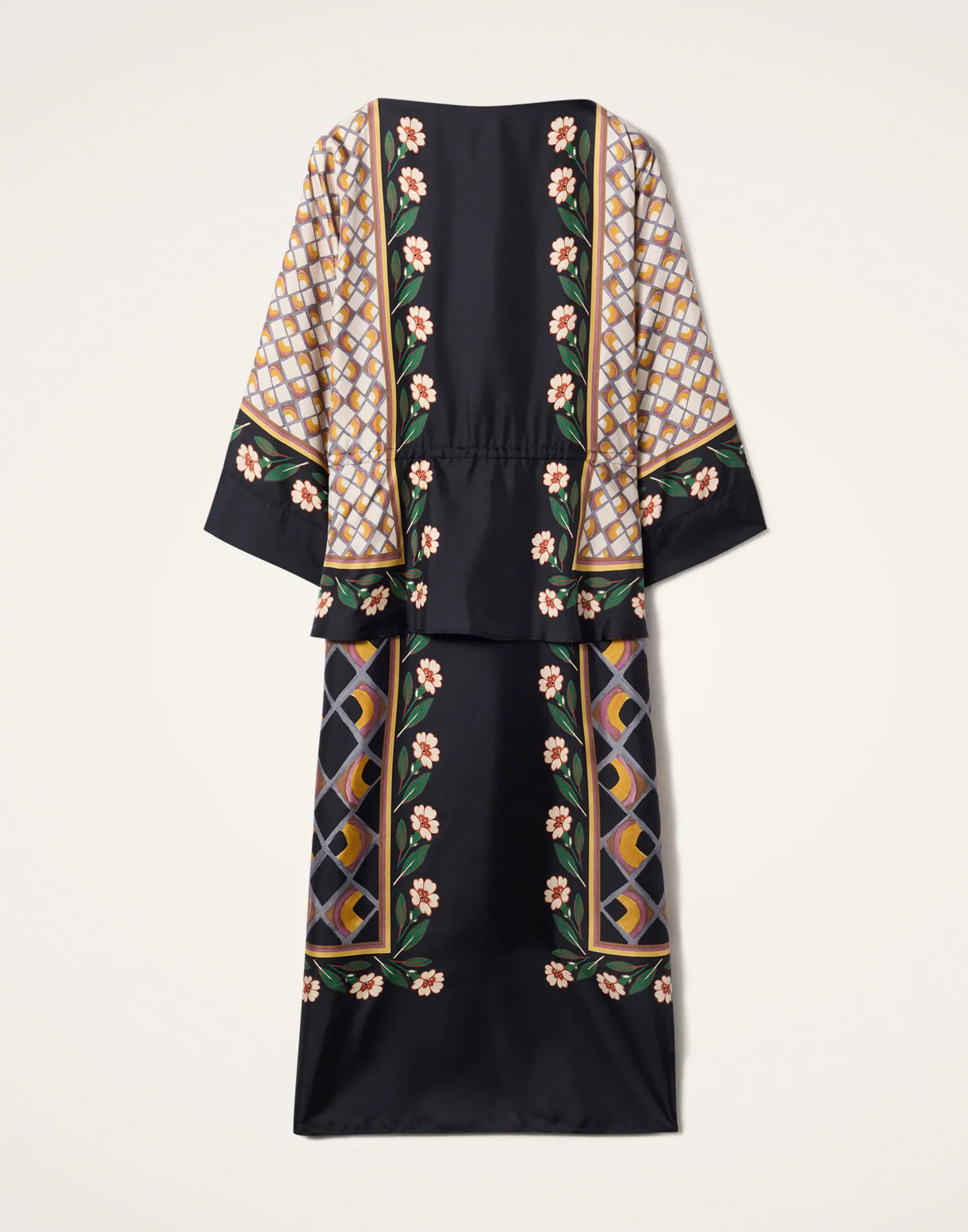 La DoubleJ Vestiti<The Apericena DressDazed Placée Black in Silk Twill