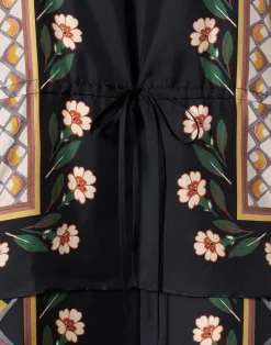 La DoubleJ Vestiti<The Apericena DressDazed Placée Black in Silk Twill
