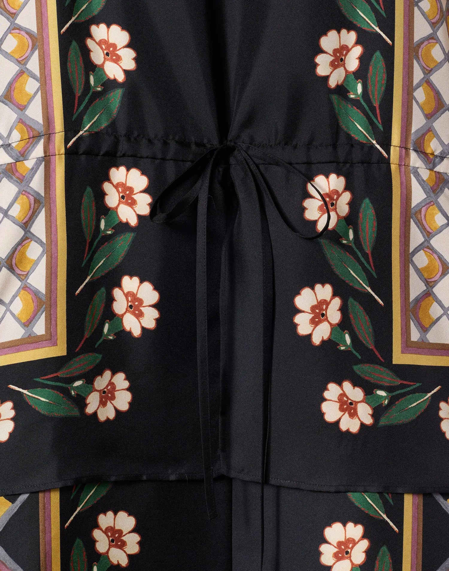La DoubleJ Vestiti<The Apericena DressDazed Placée Black in Silk Twill