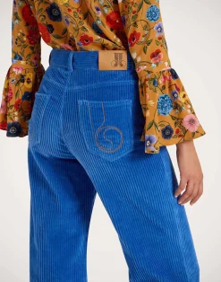 La DoubleJ Pantaloni E Shorts<The Flare PantsSolid Light Blue in Velvet Corduroy