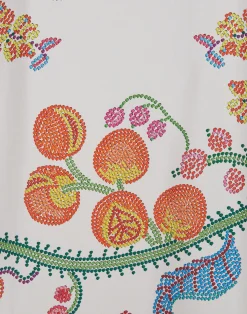 La DoubleJ Vestiti<The KaftanGrenadilla Placée Off White in Silk Twill
