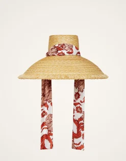 La DoubleJ Cappelli|Accessories<The Sun HatSolid Light Beige in Raffia