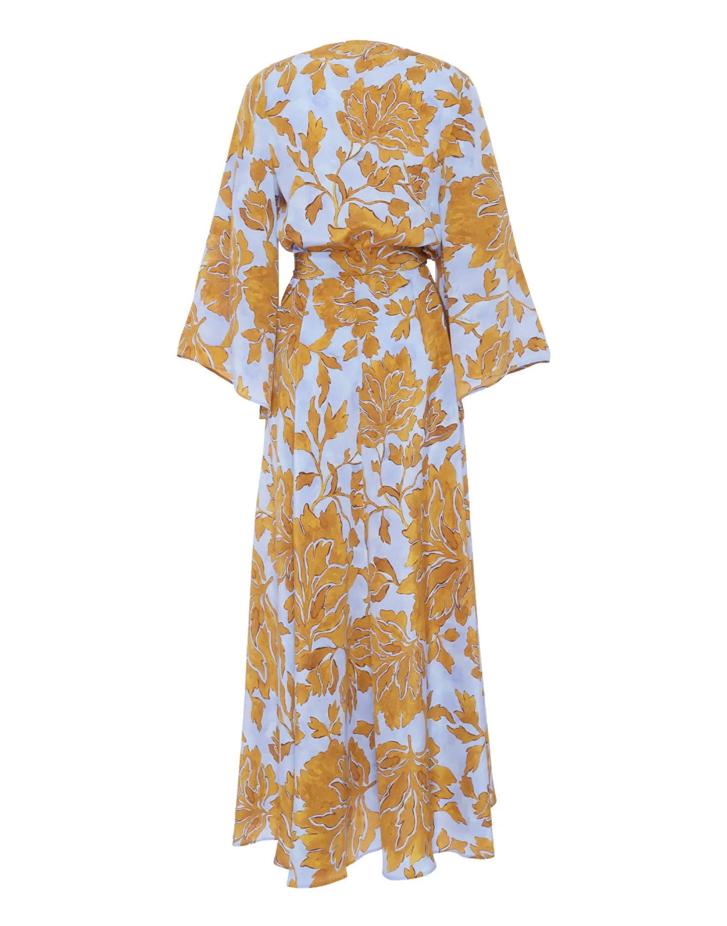 La DoubleJ Vestiti<The Wrap DressTangle Light Blue in Crepe De Chine