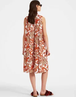 La DoubleJ Vestiti<Tootsie DressReef White in Summer Poplin With Lacey Ribbons