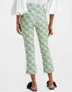 La DoubleJ Pantaloni E Shorts<Torero PantsFans Mint in Shot Cotton
