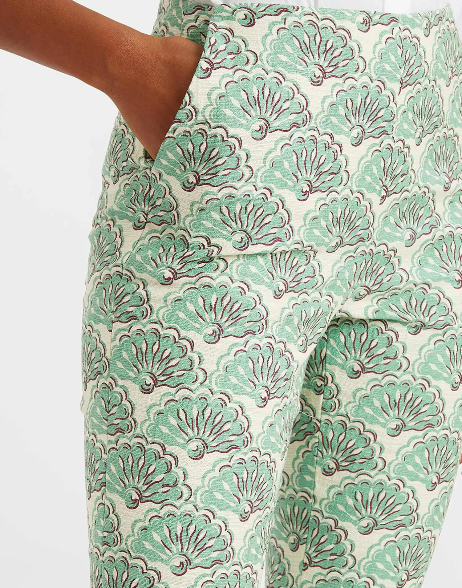 La DoubleJ Pantaloni E Shorts<Torero PantsFans Mint in Shot Cotton