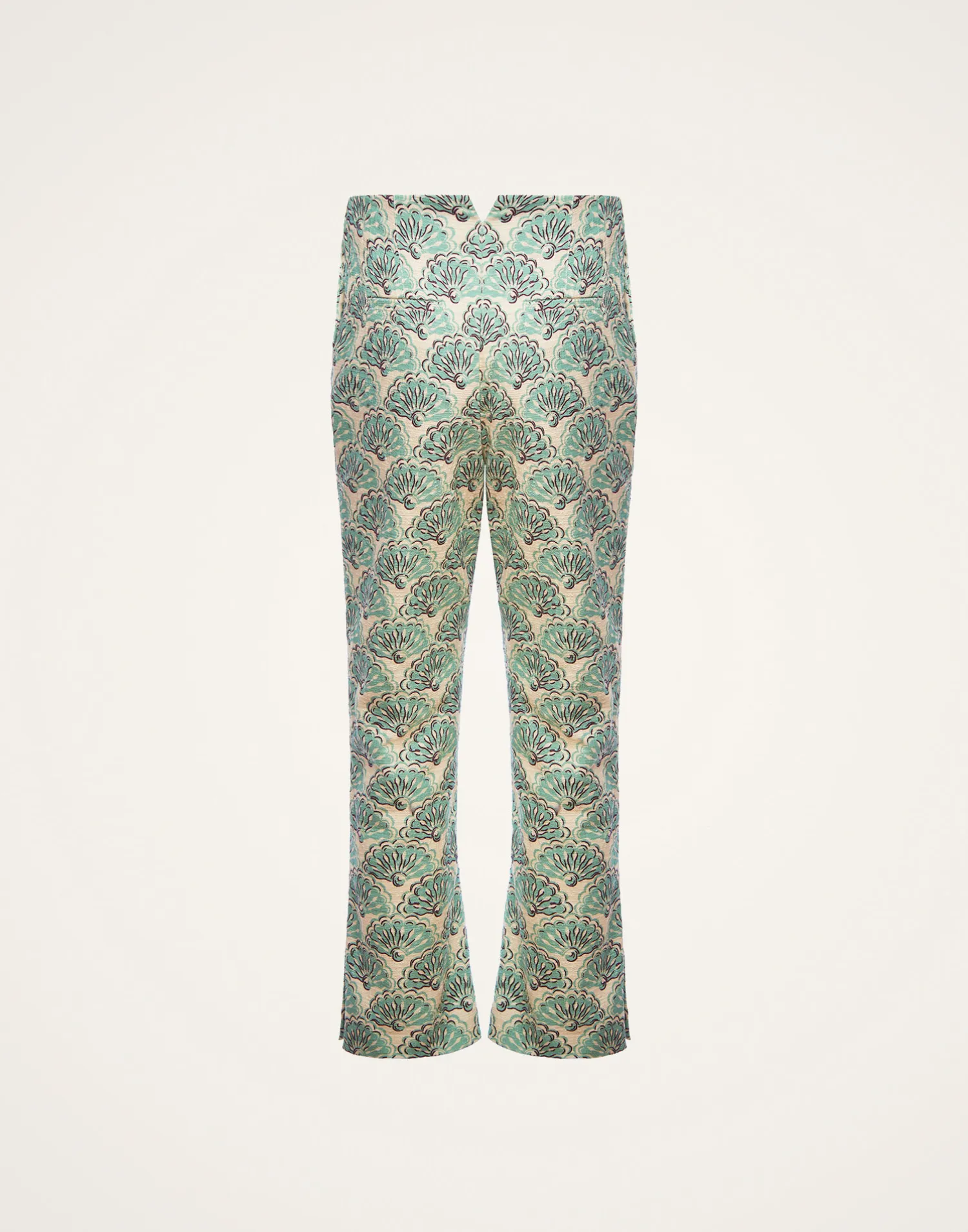 La DoubleJ Pantaloni E Shorts<Torero PantsFans Mint in Shot Cotton