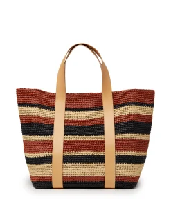 La DoubleJ Borse E Pochettes|Accessories<Tote Raffia BagMulticolor Black in Raffia