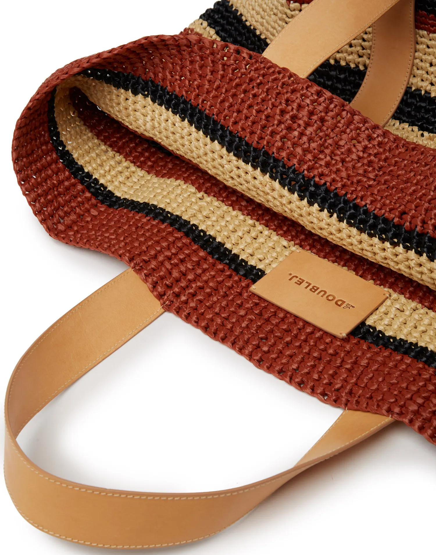 La DoubleJ Borse E Pochettes|Accessories<Tote Raffia BagMulticolor Black in Raffia