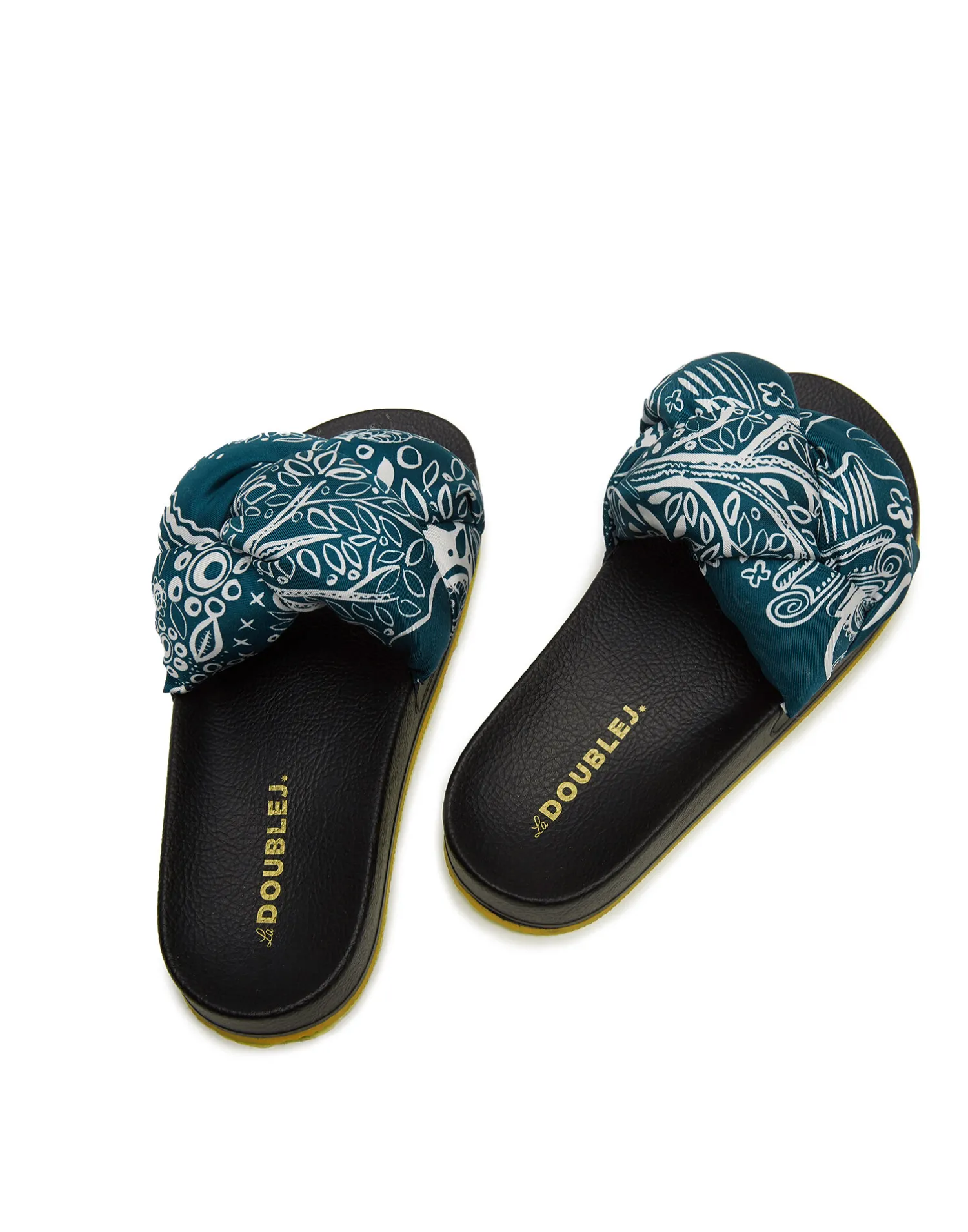La DoubleJ Scarpe|Accessories<Treccia SlidesIonic in Twill
