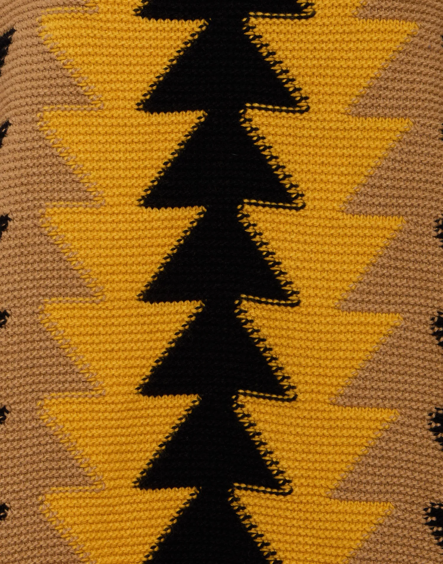 La DoubleJ Capispalla|Maglieria<Trine CapeYellow in Wool Intarsia