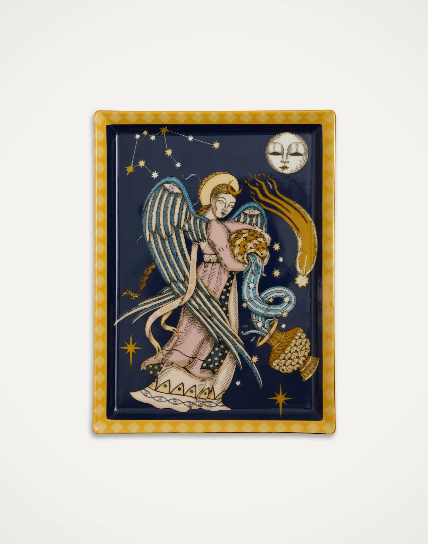 La DoubleJ Vassoi E Svuotatasche|Home Décor<Trinket TrayThe Angel Midnight Blue in Porcelain