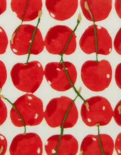 La DoubleJ Vassoi E Svuotatasche|Home Décor<Trinket Tray (15X15)Cherries Avorio in Porcelain