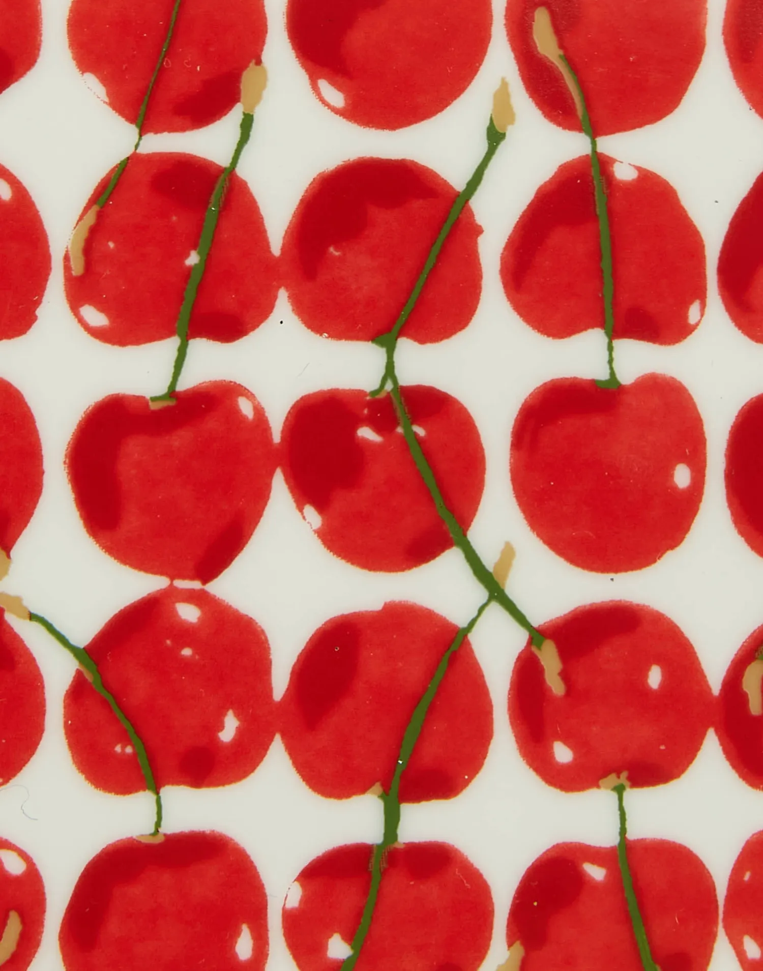 La DoubleJ Vassoi E Svuotatasche|Home Décor<Trinket Tray (15X15)Cherries Avorio in Porcelain