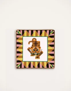 La DoubleJ Vassoi E Svuotatasche|Home Décor<Trinket Tray (15X15)Tiger in Porcelain