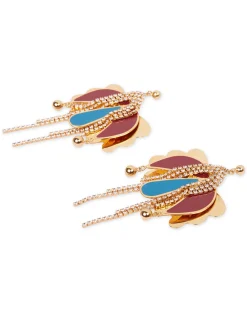 La DoubleJ Bijoux|Accessories<Tulip EarringsOro Bordeaux in Bras