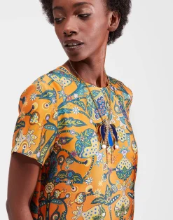 La DoubleJ Bijoux|Accessories<Tulip NecklaceOro Blu in Bras