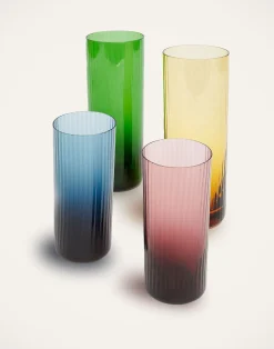 La DoubleJ Bicchieri|Vetro<Tumbler Glass Set of 4Misty Rainbow Mix in Glass