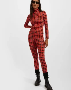 La DoubleJ Loungewear<TurtleneckBlack Cherries in New Skinny Jersey