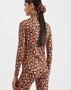 La DoubleJ Loungewear<TurtleneckLady Leopard in Skinny Jersey