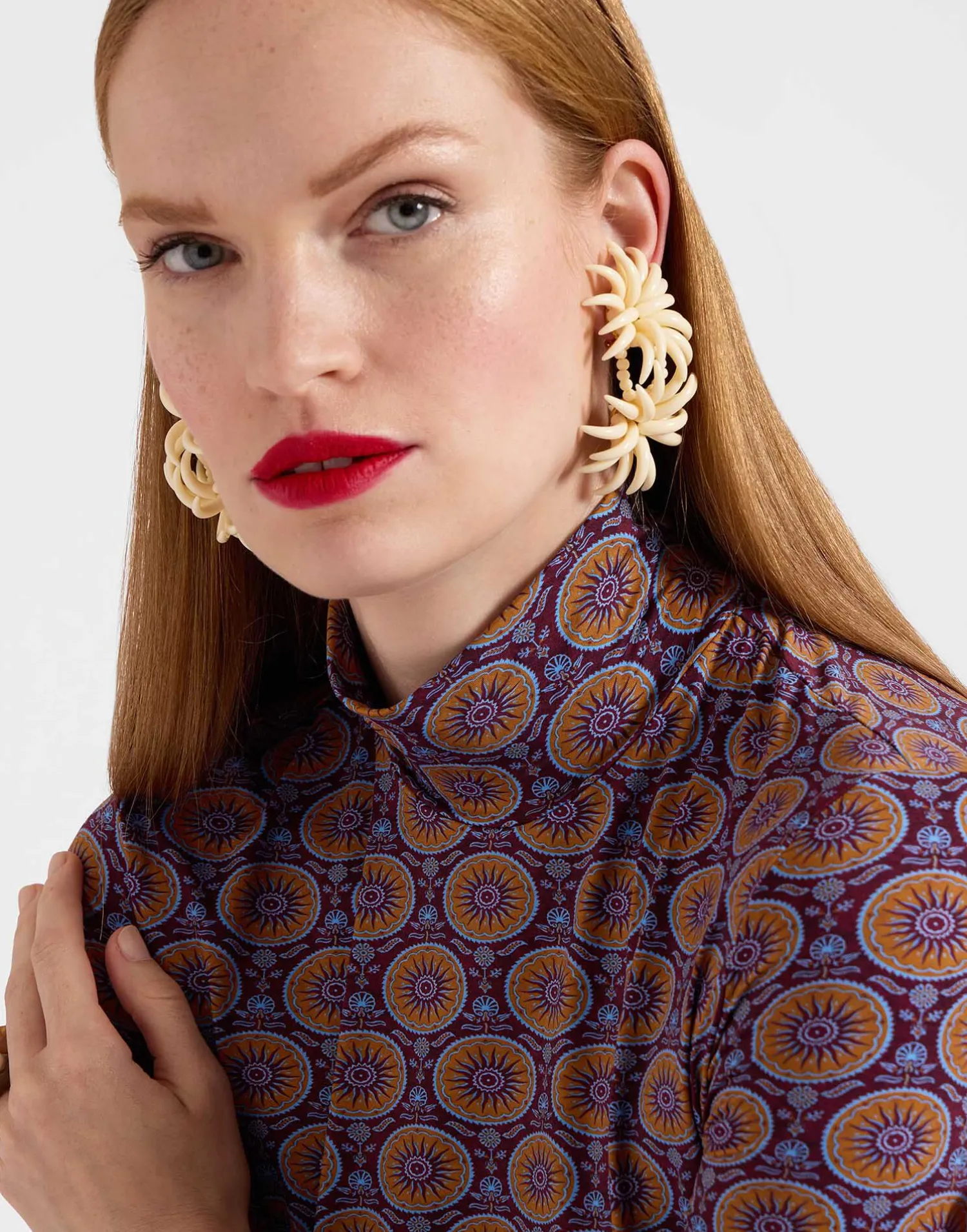 La DoubleJ Loungewear<TurtleneckSovereign Mini Purple in Skinny Jersey
