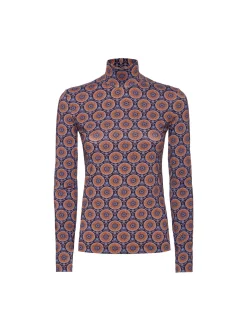 La DoubleJ Loungewear<TurtleneckSovereign Mini Purple in Skinny Jersey