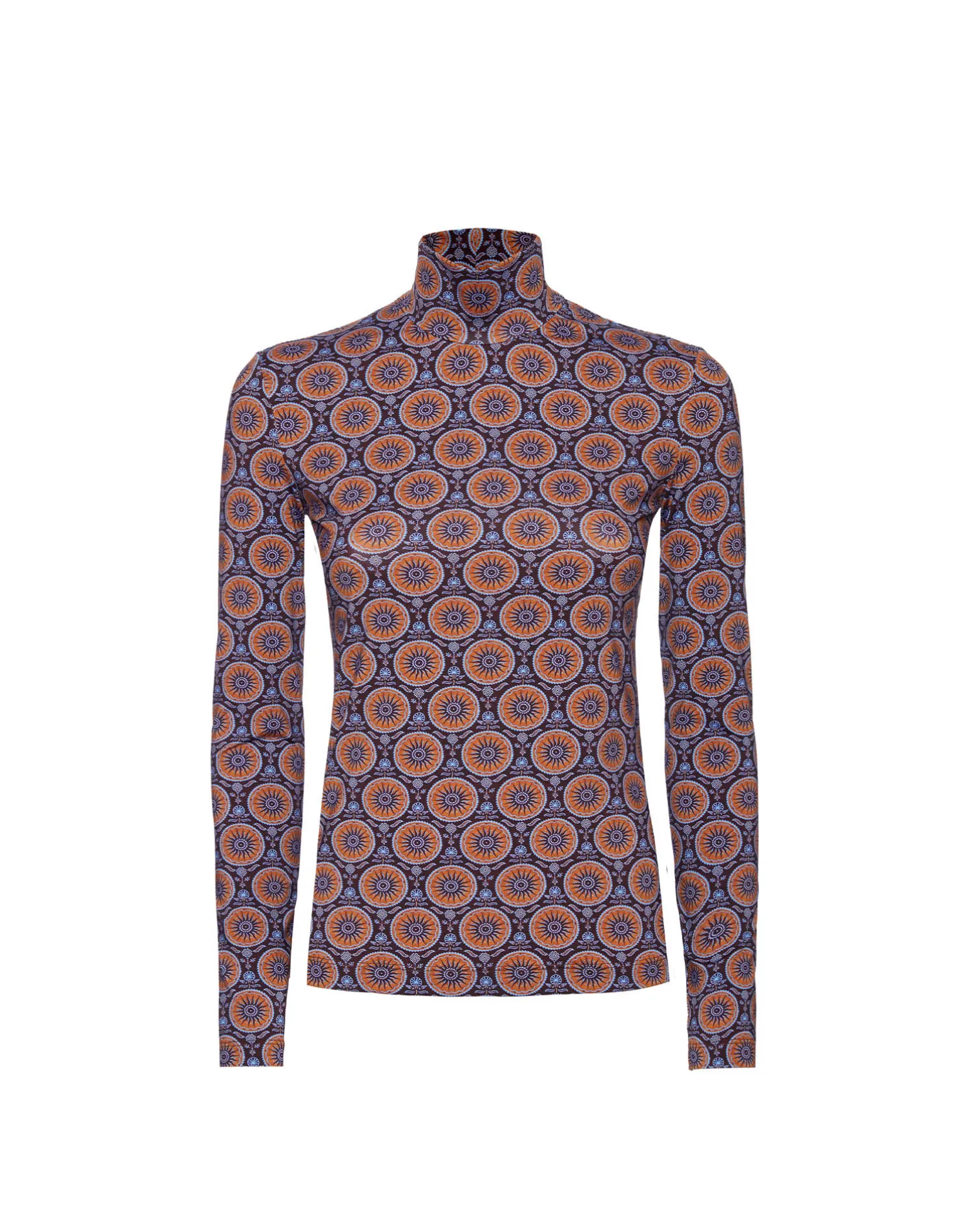 La DoubleJ Loungewear<TurtleneckSovereign Mini Purple in Skinny Jersey